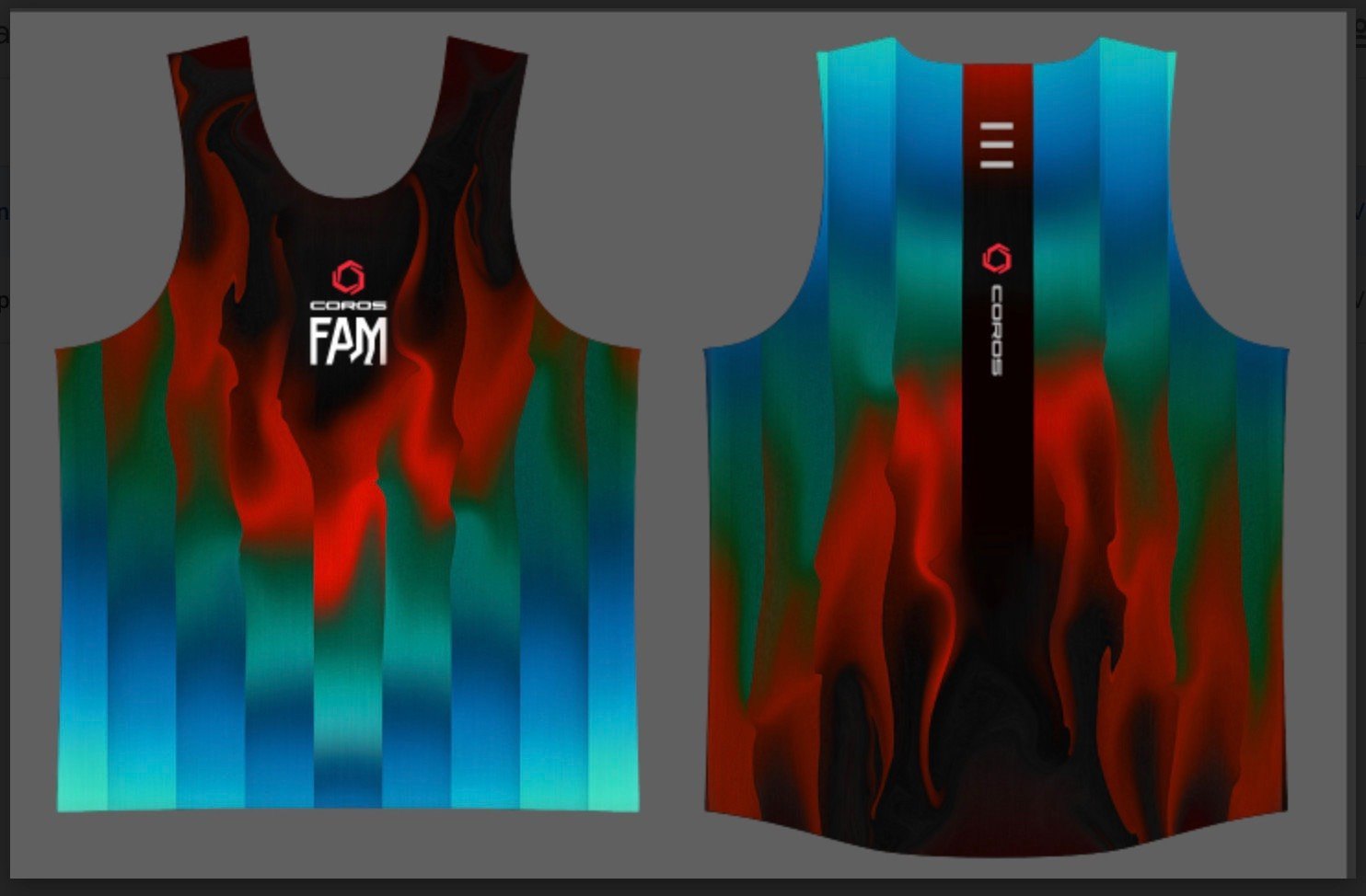 Áo chạy bộ Singlet Nam COROS FAM Version 2023