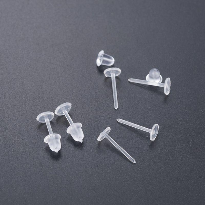 20 đôi Khuyên tai đinh nhựa chống tịt lỗ, QNshop nguyên liệu Handmade