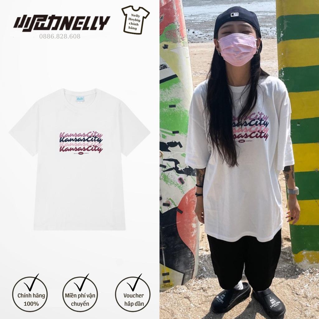 Áo Phông Nelly Heybig in hình Chữ Cái Phong Cách Hip Hop Xuân Hè Tay Ngắn Cặp Đôi Nam Nữ Cơ Bản Tee