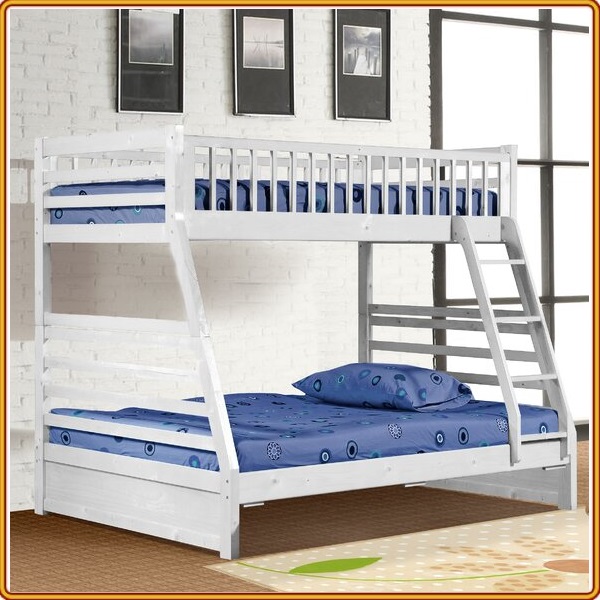 Giường 2 tầng Tundo màu trắng 1m/1m4