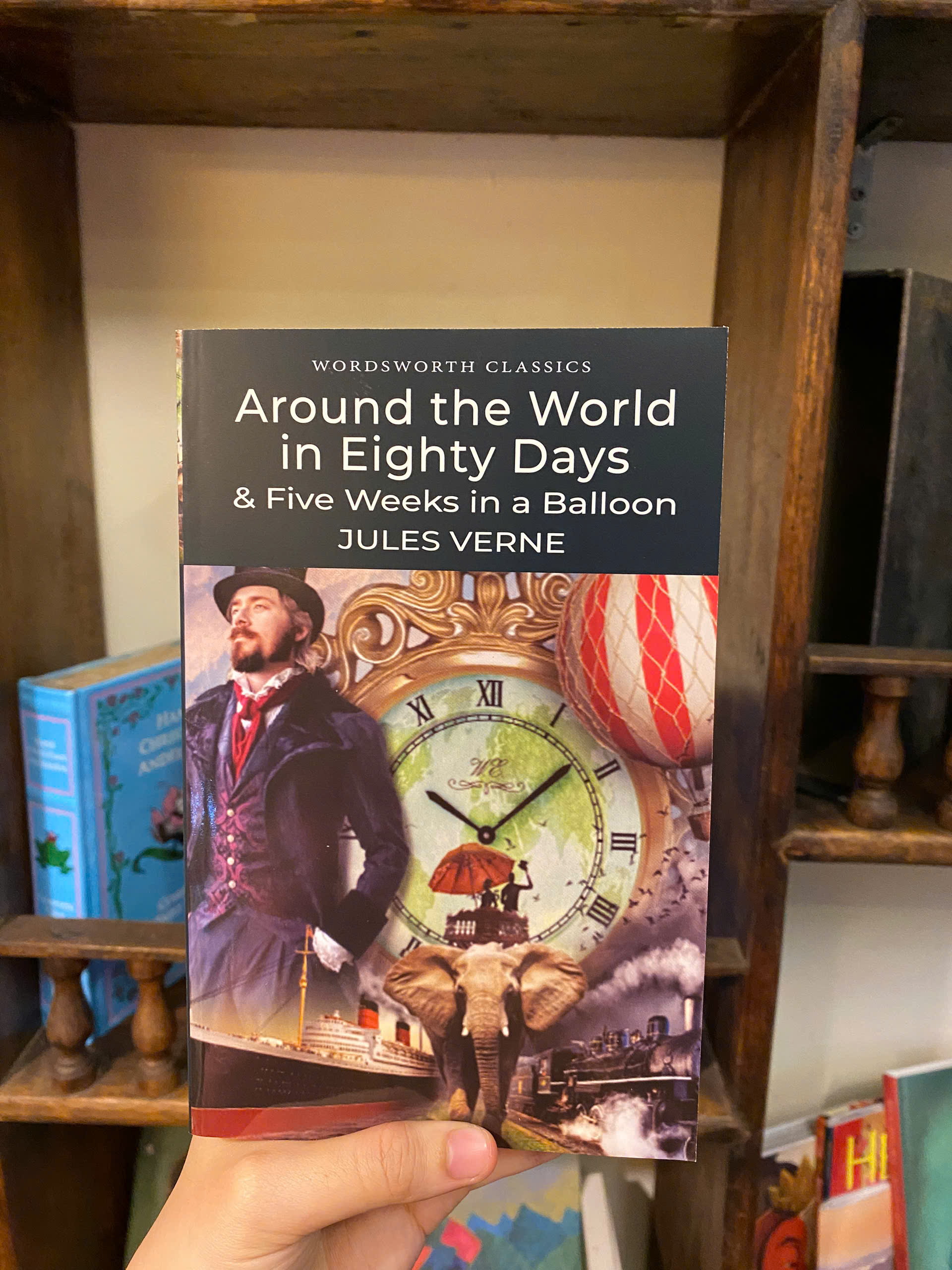 Sách - Around the World in 80 Days &amp; Five Weeks in a Balloon by Jules Verne - Tiểu thuyết tiếng Anh