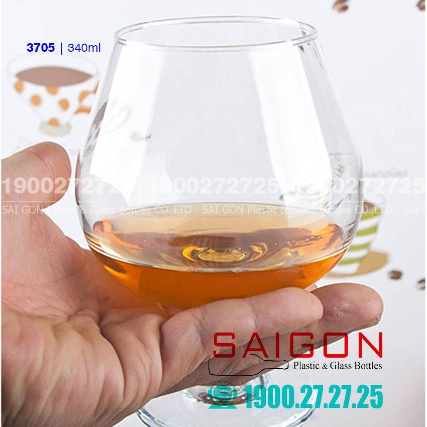 Ly Thủy Tinh Embassy Brandy 340ml | 518ml | Thủy Tinh Cao Cấp , Tùy Chọn Dung Tích