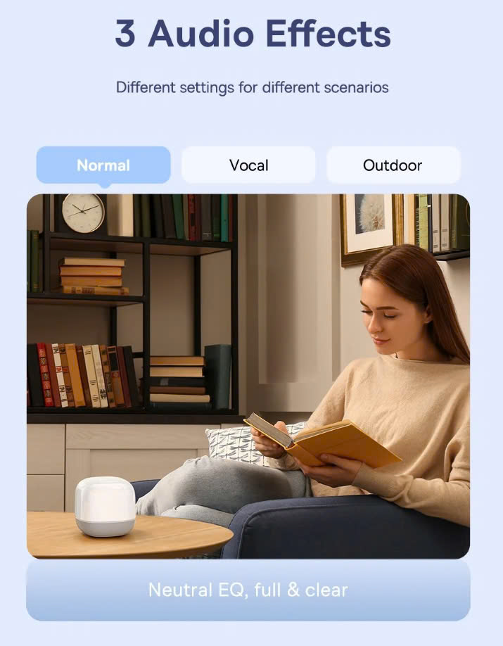 Loa Bluetooth Không Dây Baseus AeQur V2 Wireless Speaker 20W Âm Thanh Sống Động 360 Độ°- hàng chính hãng
