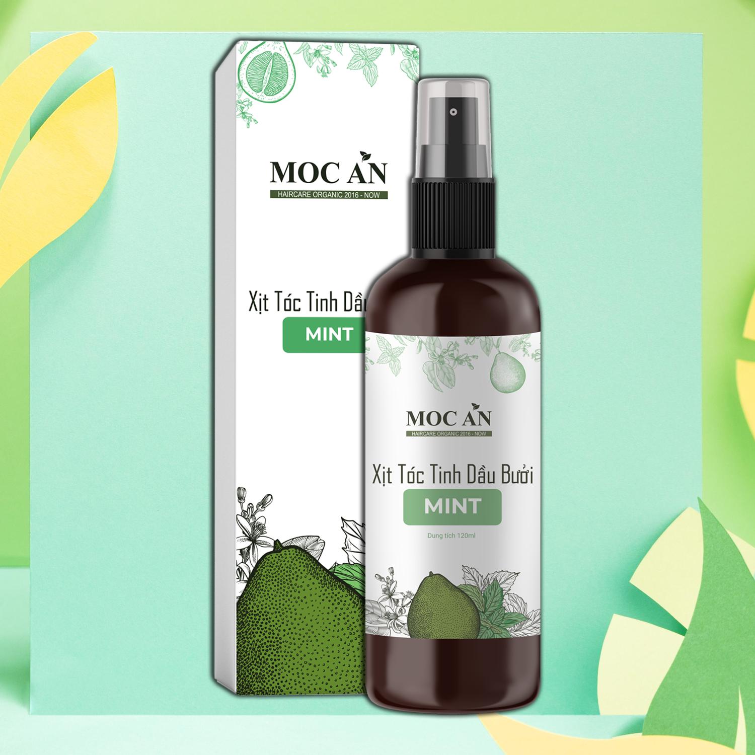 Xịt Tinh Dầu Bạc Hà 120ml Dưỡng Tóc Mộc Ân Haircare