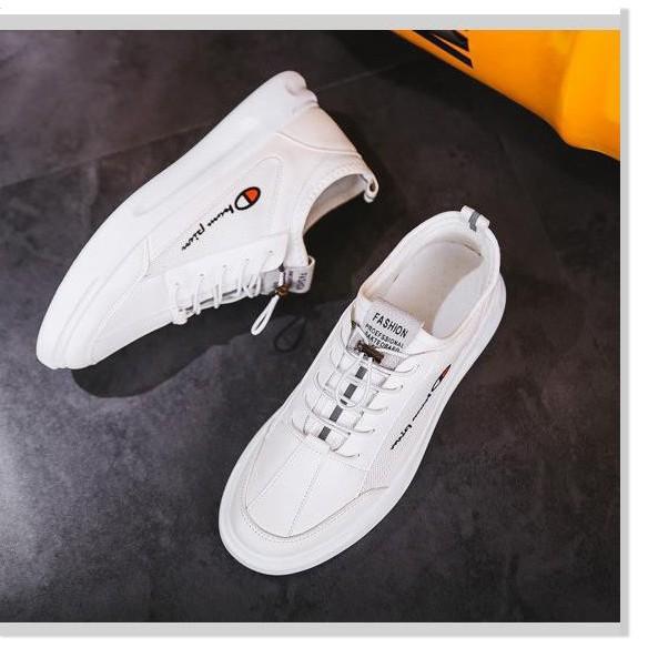 Giày Sneaker nam đế màu trắng cao cấp