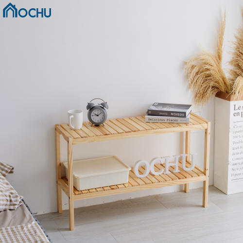 Kệ Đa Năng 2 Tầng Khung Gỗ Thông OCHU - Bench 2F - White