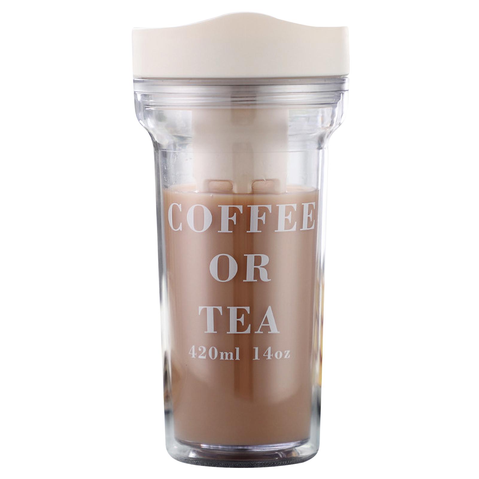 420ml Cold Brew Cup Portable Cold Brew Coffee Maker Cold Brew Coffee Tea Airtight Bottle Iced Coffee Cup