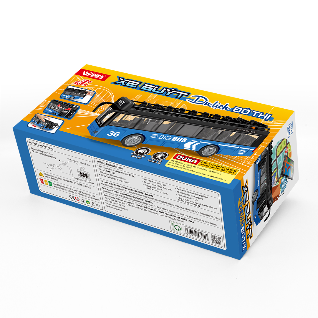 Đồ Chơi Duka Xe Buýt Du Lịch Đô Thị DK81199