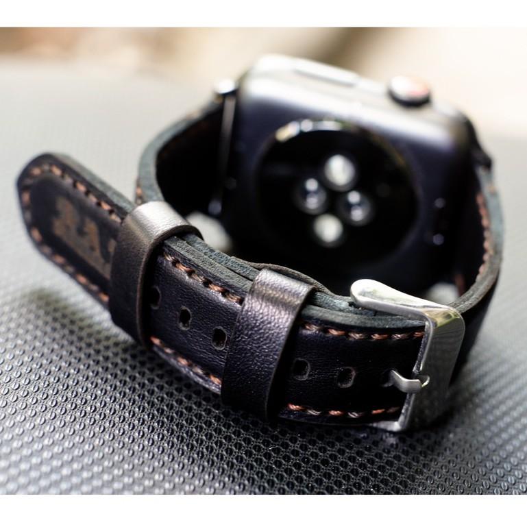 Dây đồng hồ RAM Leather apple watch da dê đen - RAM classic 1997