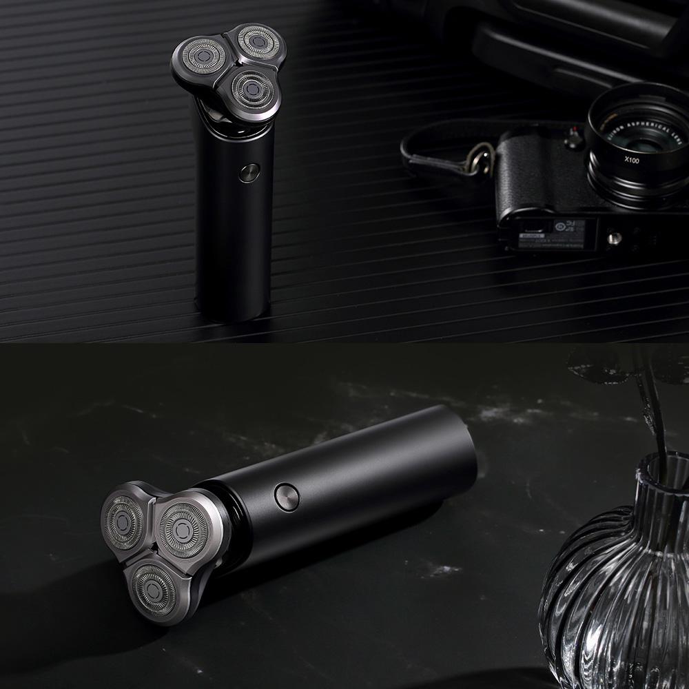 Máy Cạo Râu Điện Xiaomi Mijia S500 Chống Nước Với Ba Lưỡi Nổi Đầu Khô Ướt Lưỡi Kép