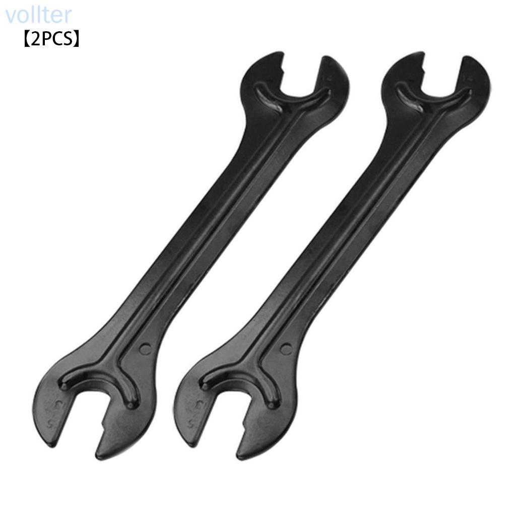 2pcs Bike Wheel Hub Wrench Bicycle Hub Cone Steel Dual Open-end Spanner Bicycle Repair Tool -VOLLTER