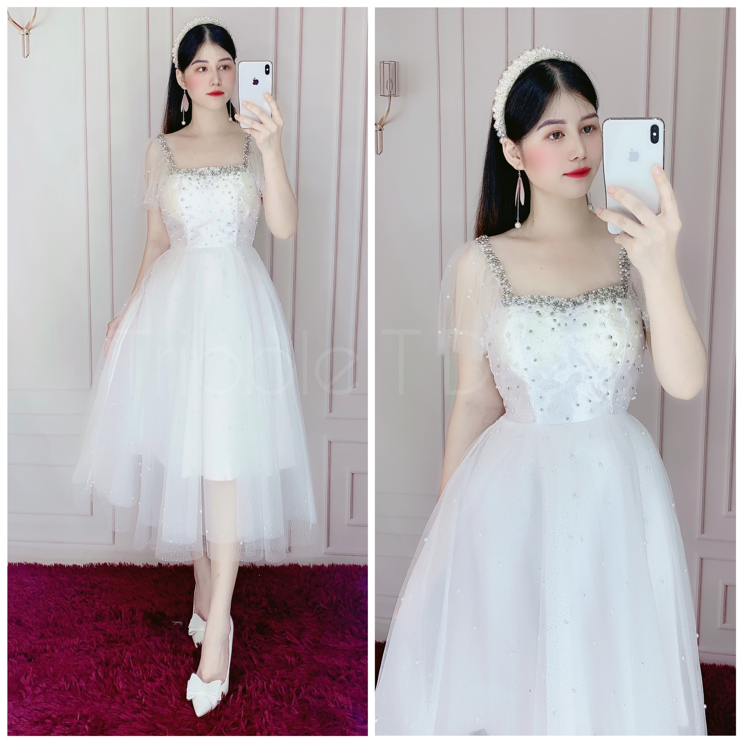 Đầm xoè dự tiệc công chúa sang trọng TRIPBLE T DRESS - Size S/M/L - MS60V