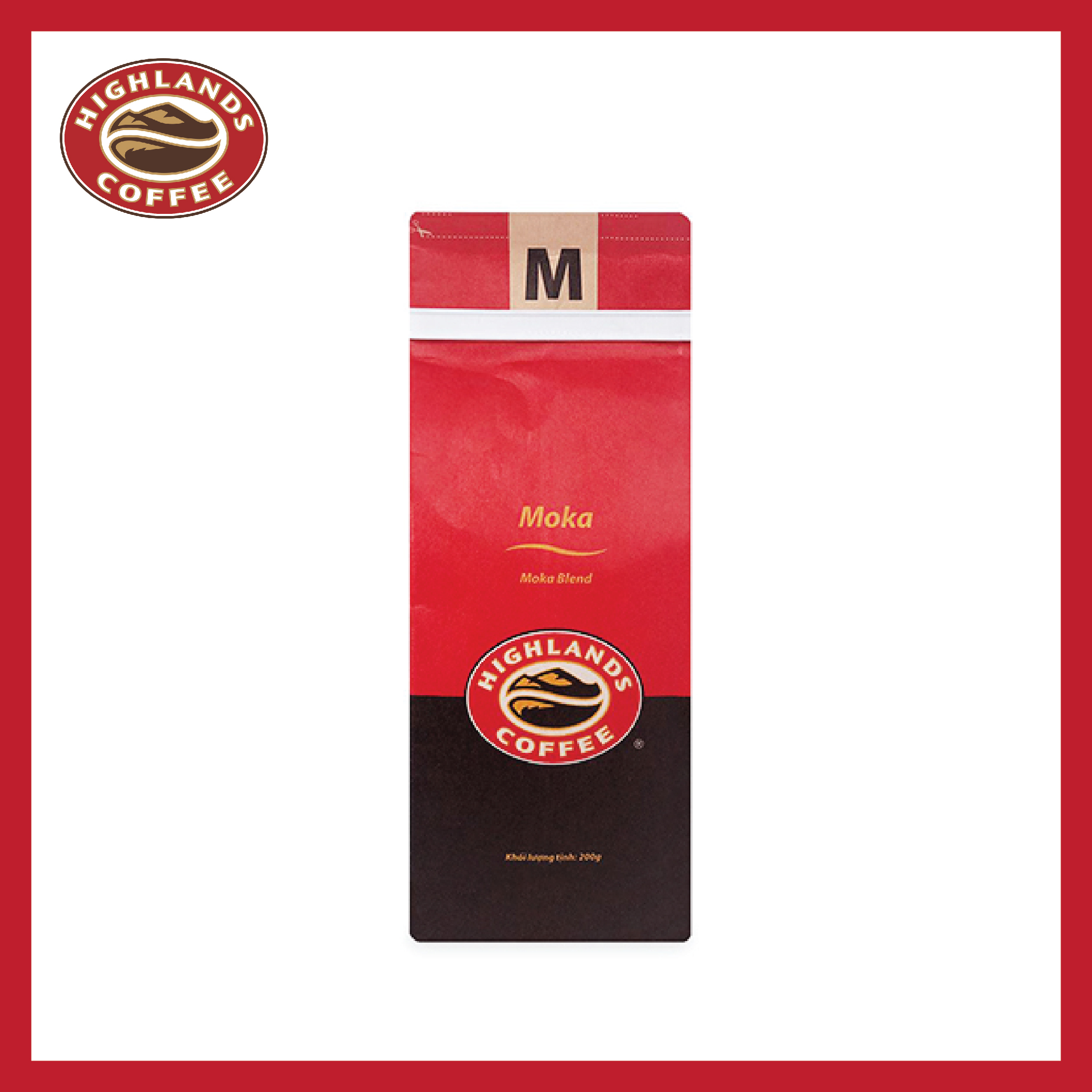 Cà Phê Rang Xay Moka Highlands Coffee (200g)