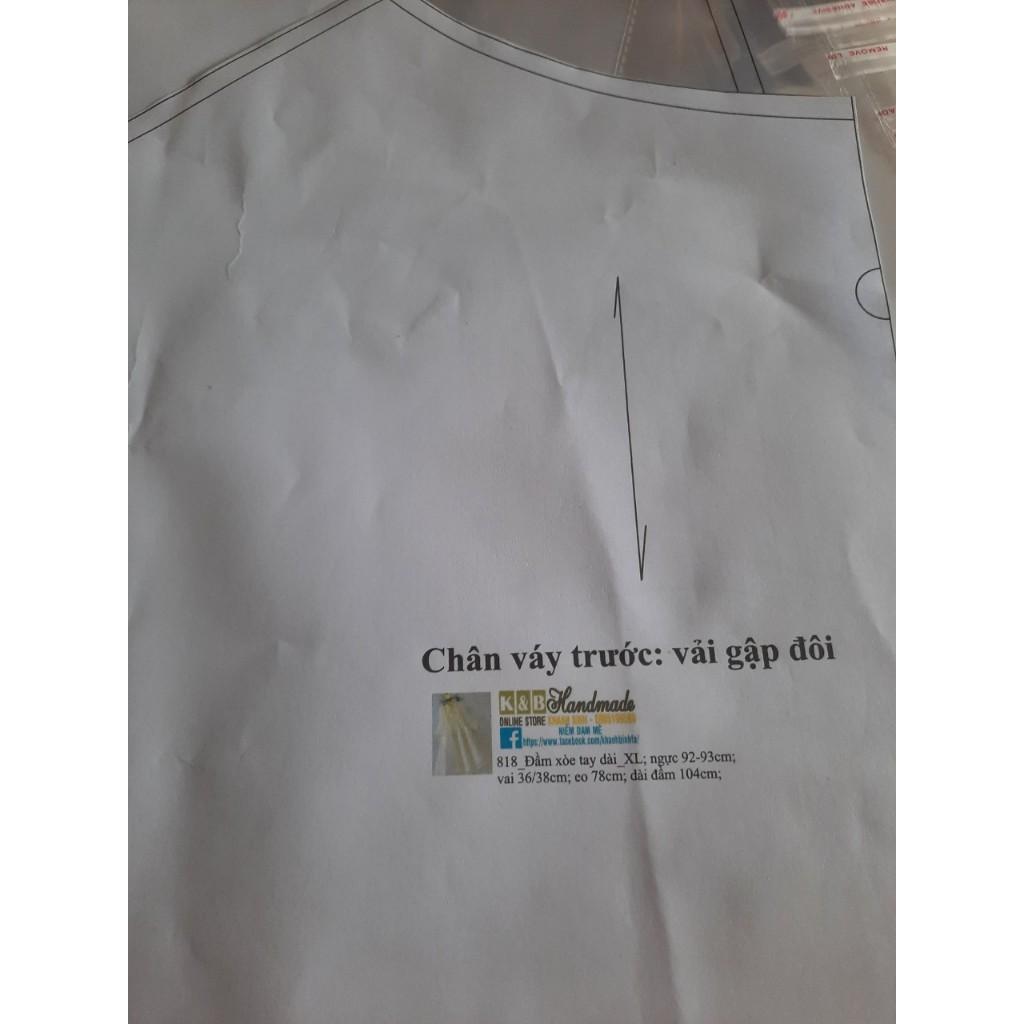 Rập giấy A0 mã 44 - Rập K &amp; B Handmade (BẢN VẼ)