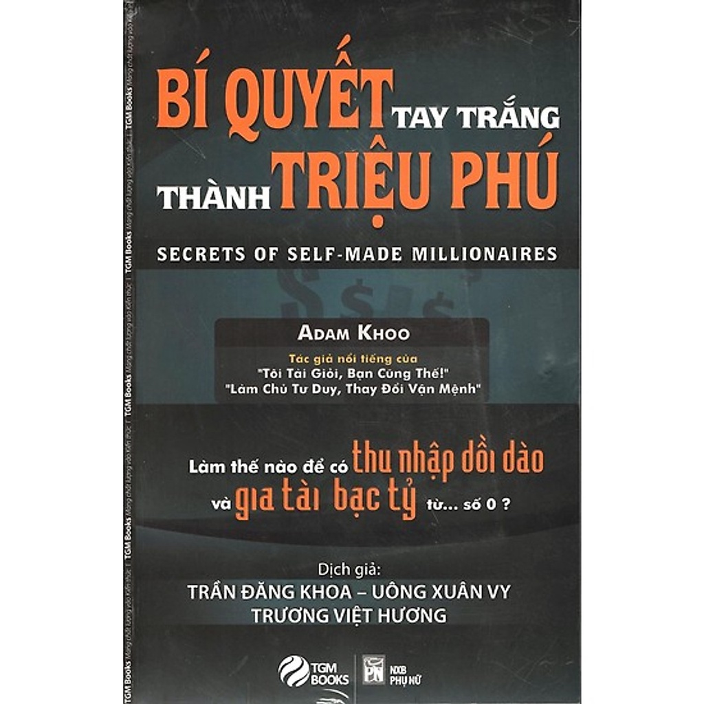 Sách - Combo 2 cuốn Bí Quyết Gây Dựng Cơ Nghiệp Bạc Tỷ, Bí Quyết Tay Trắng Thành Triệu Phú 
