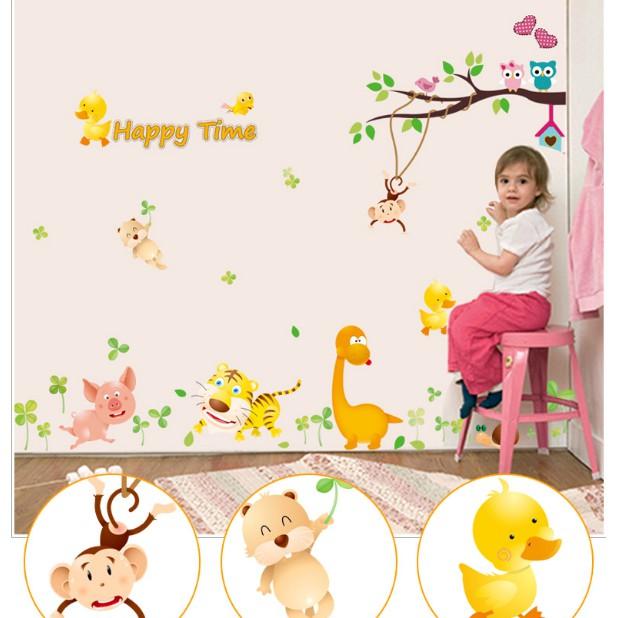 Decal trang trí Vườn Thú Happy Time A.H