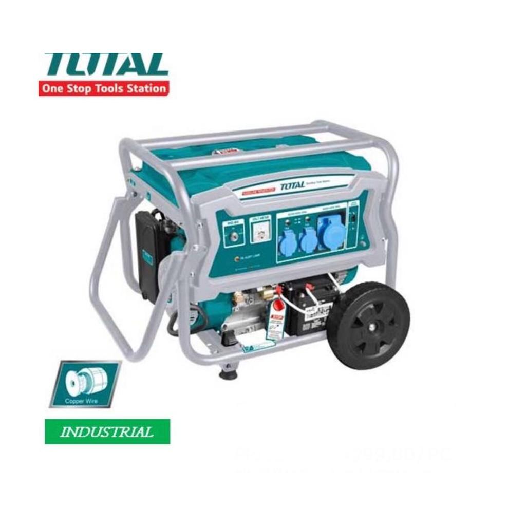MÁY PHÁT ĐIỆN DÙNG XĂNG BH 12 THÁNG TOTAL TP165006 - HÀNG CHÍNH HÃNG
