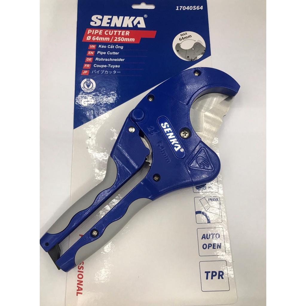 SENKA 1 Kéo Cắt Ống Max D64mm Lưỡi INOX Chức Năng TỰ HỒI