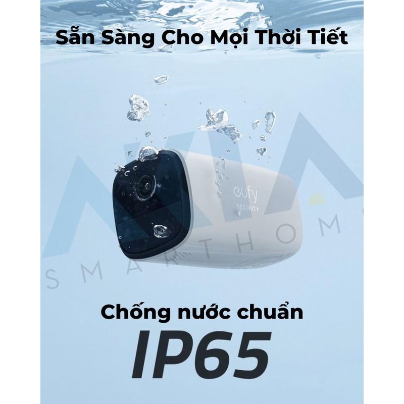 Camera ngoài trời dùng pin Eufy Cam Solo Pro E40, Độ nét cao 2K, Chống nước IP65, Phát hiện chuyển động, BH 12 Tháng