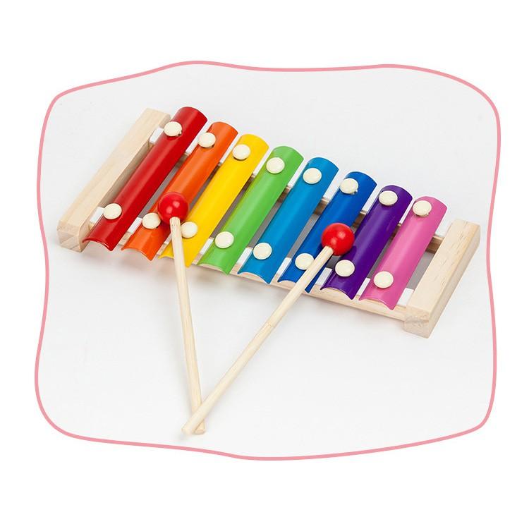 Đàn Xylophone 8 Thanh giúp bé học màu sắc, kích thích thính giác phát triển KB216026