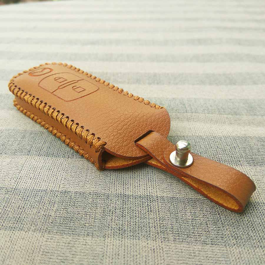 Bao da 2 nút chìa khóa smartkey xe hơi Mazda
