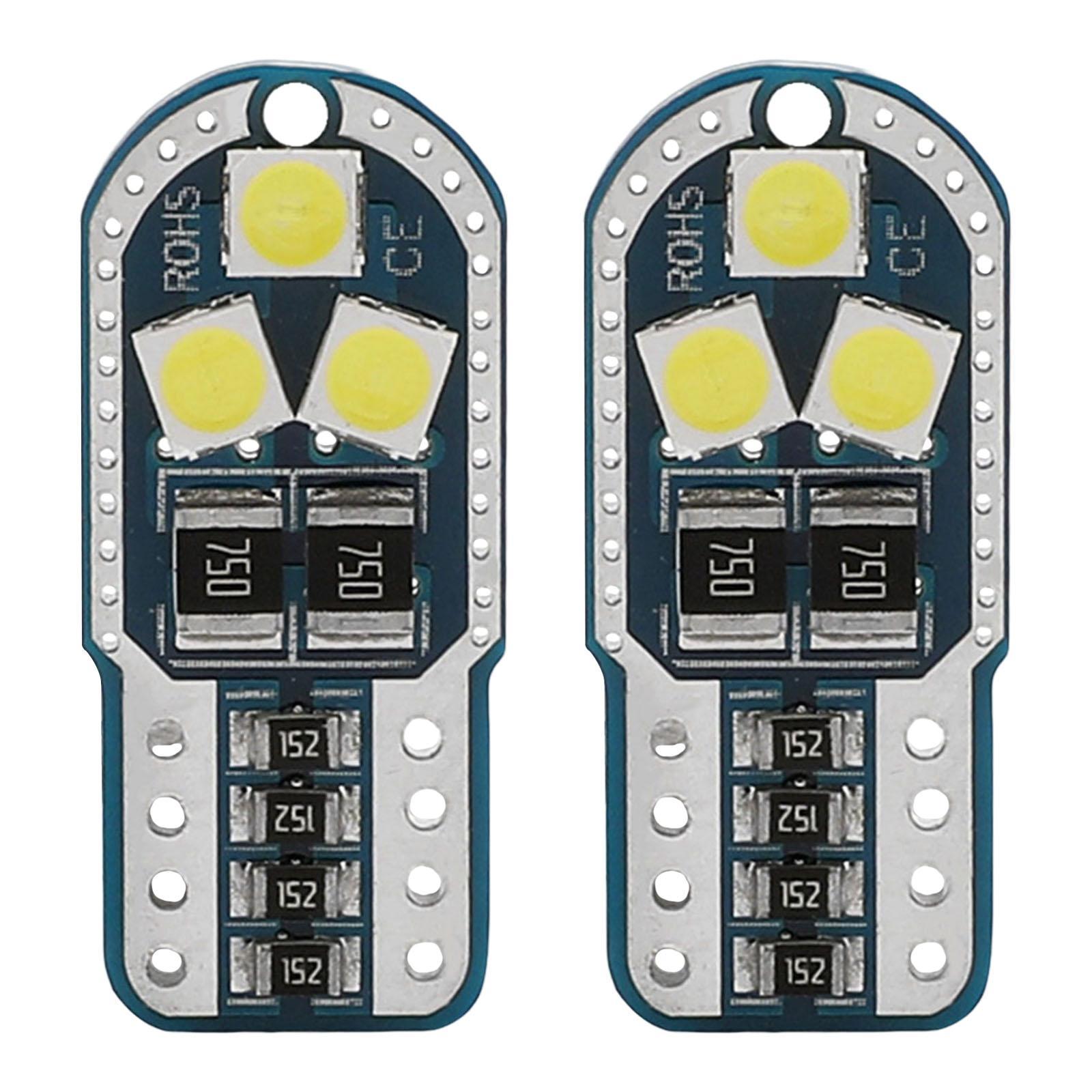 2Pcs T10 194 168 DC12V LED Lights Bulb Dome Lights Light