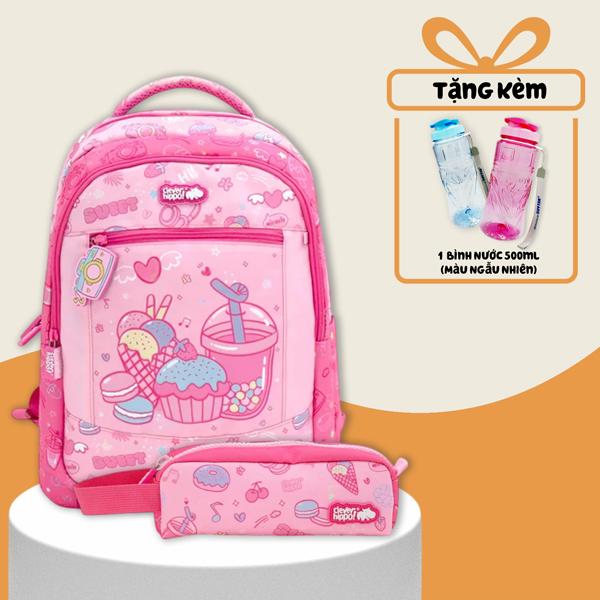 Combo Ba Lô Activego + Bóp Viết Sweetie Pie Club Clever Hippo - Trung Học (Tặng Kèm Bình Nước 500ml)
