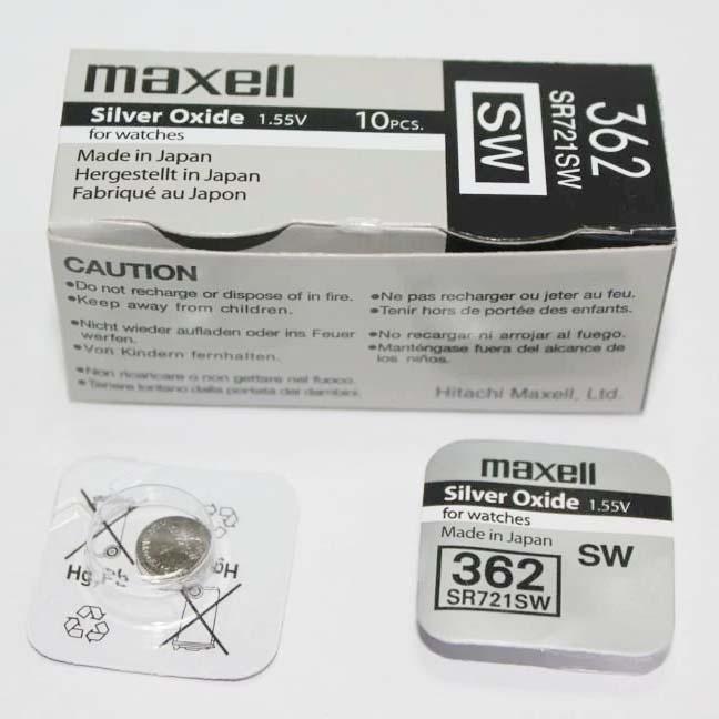 Pin chính hãng Maxell 362 SR721SW dành cho đồng hồ, thiết bị điện tử - 1 Viên