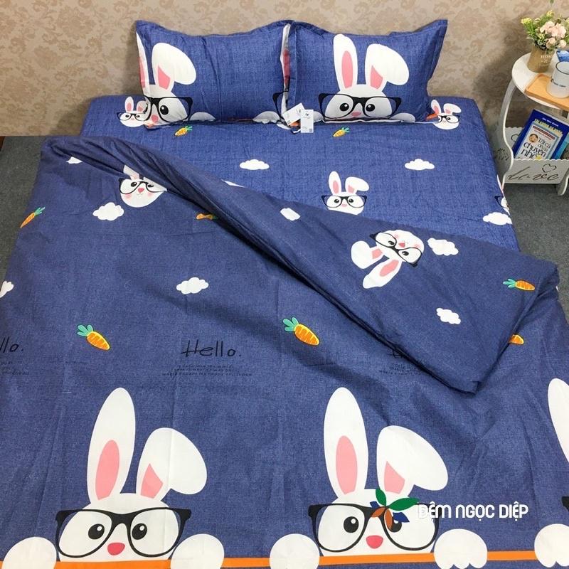 Bộ 5 Món Vỏ Chăn Cotton Poly Cao Cấp Hàng Loại 1 Chất Vải Mịn Màng ( được chọn mẫu ) ga giường l ga gối