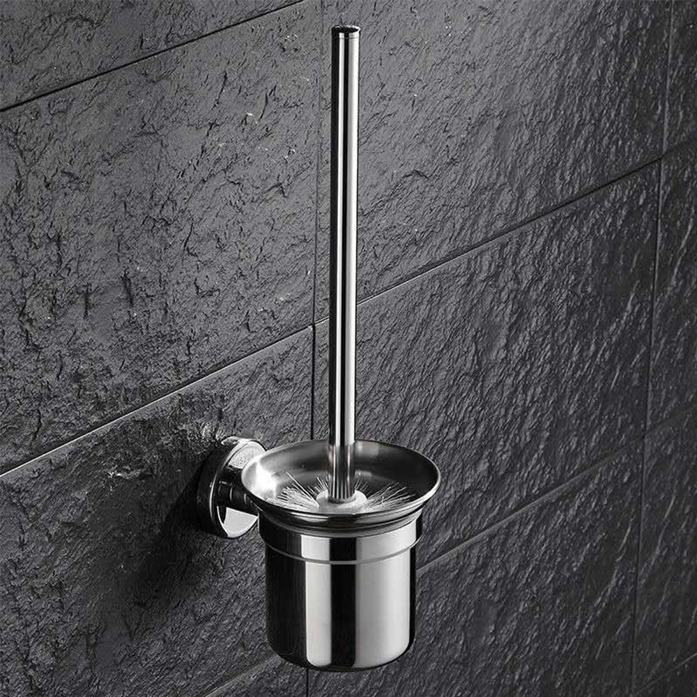 Bộ cốc chổi cọ bồn cầu, toilet nhà vệ sinh, sàn nhà treo tường, có giá đỡ bằng Inox 304 kháng khuẩn, không cần khoan, DAN HOUSE 3.11.11