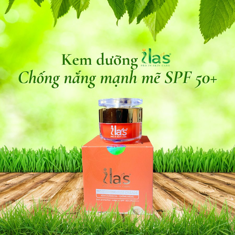 KEM DƯỠNG DA - CHỐNG NẮNG ILA'S CHÍNH HÃNG - Chỉ Số Chống Nắng SPF 50+/PA++++ 12G