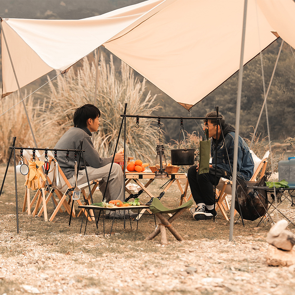 Giá treo đồ bằng hợp kim nhôm với 10 móc di động