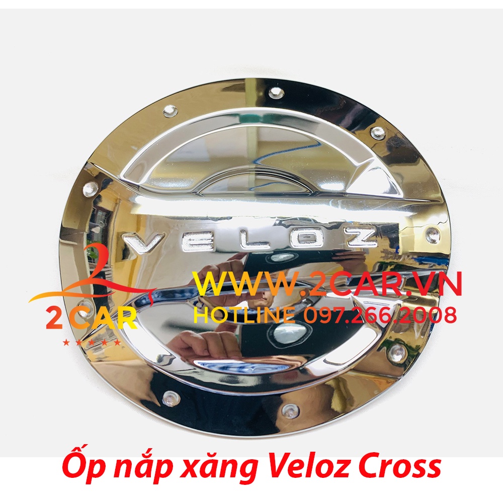 Ốp nắp bình xăng xe Toyota Veloz 2022- 2023 Mạ Crom Sáng Bóng