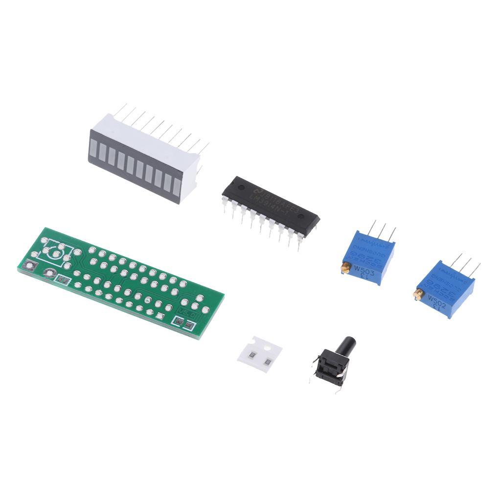 Battery Power LED Bar Display Module Kits 10 Segments DIY LM3914 Kits Red