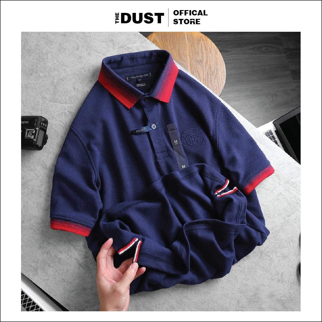 Áo thun polo nam cổ bẻ phối viền TMY PC trơn basic, vải cotton cá sâu, form slim fit, trẻ trung, lịch lãm - THE DUST