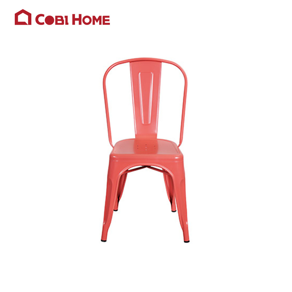 Ghế cafe tựa lưng bằng thép sơn tĩnh điện cao cấp RUDI nhiều màu 391817/391818/391819/391820/391821.NHẬP KHẨU VÀ PHÂN PHỐI CHÍNH HÃNG COBI HOME