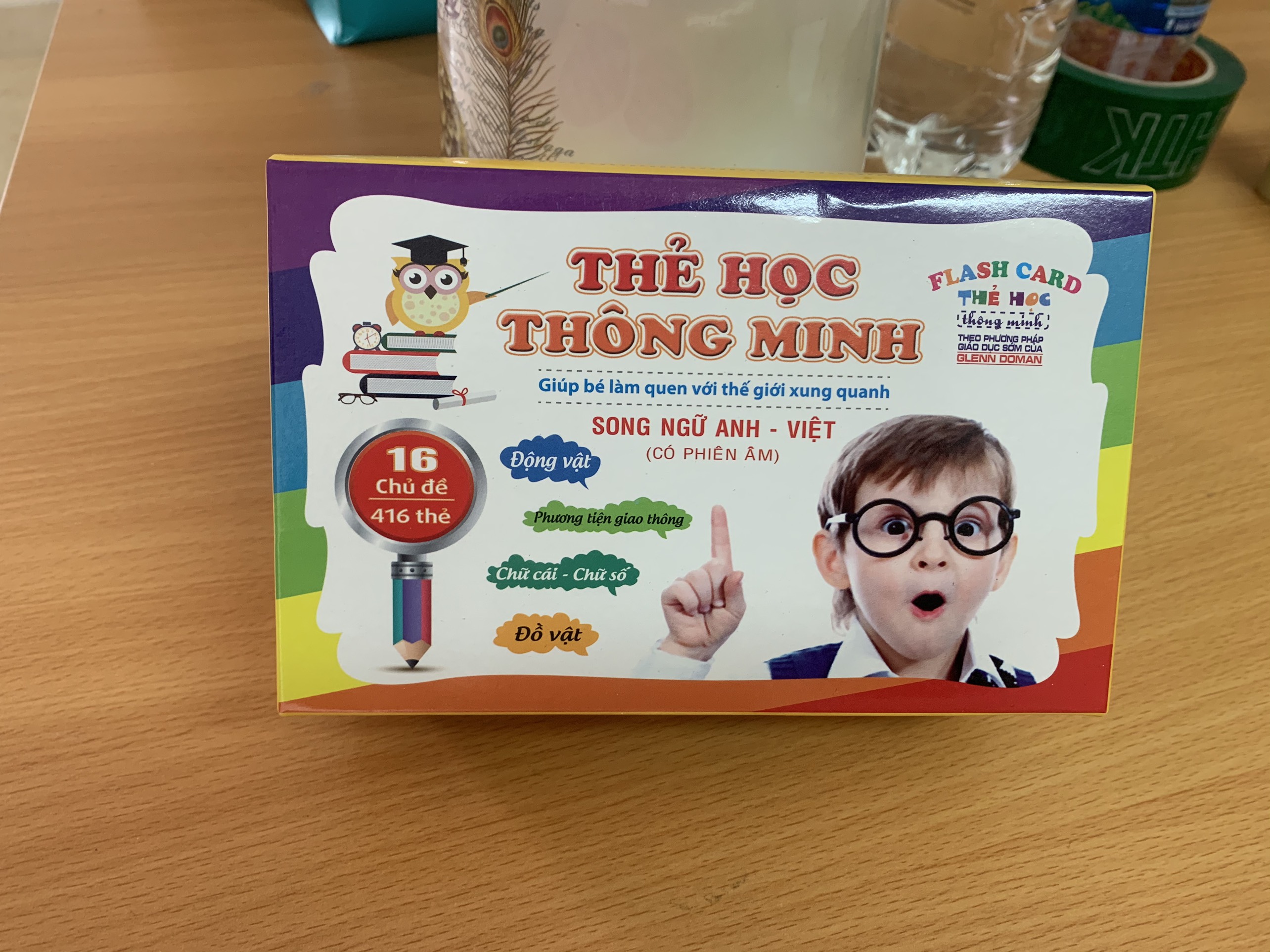 Bộ Thẻ Học Thông Minh thế giới xung quanh Flashcards Cho Bé bộ 416 Thẻ Học với 16 chủ đề