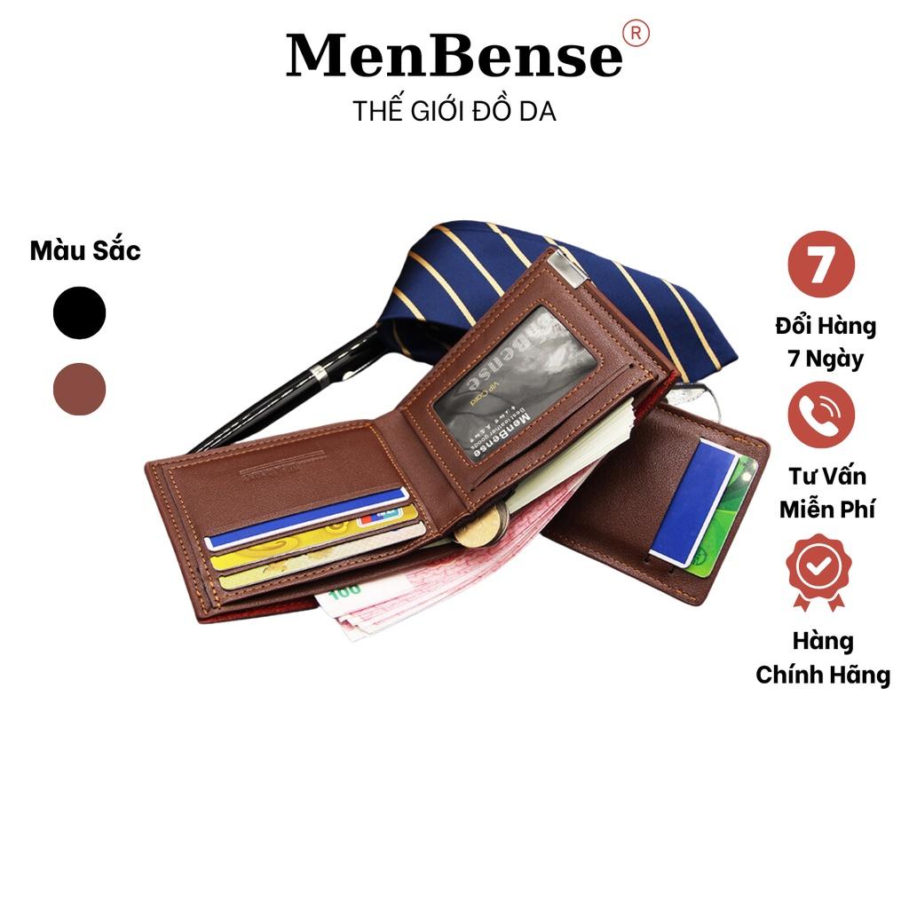 Ví da nam dáng ngang MENBENSE,Bóp nam phong cách Hàn Quốc có kèm thêm một ví mini MB11
