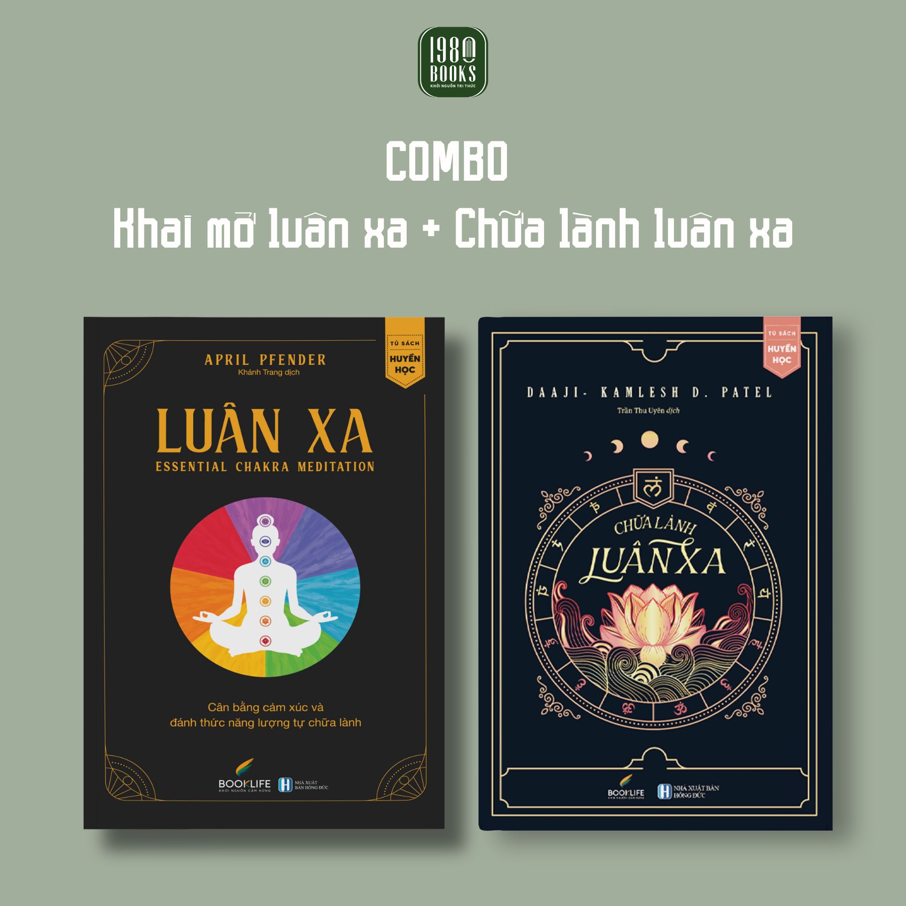 Combo 2 cuốn : Luân Xa + Chữa Lành Luân Xa