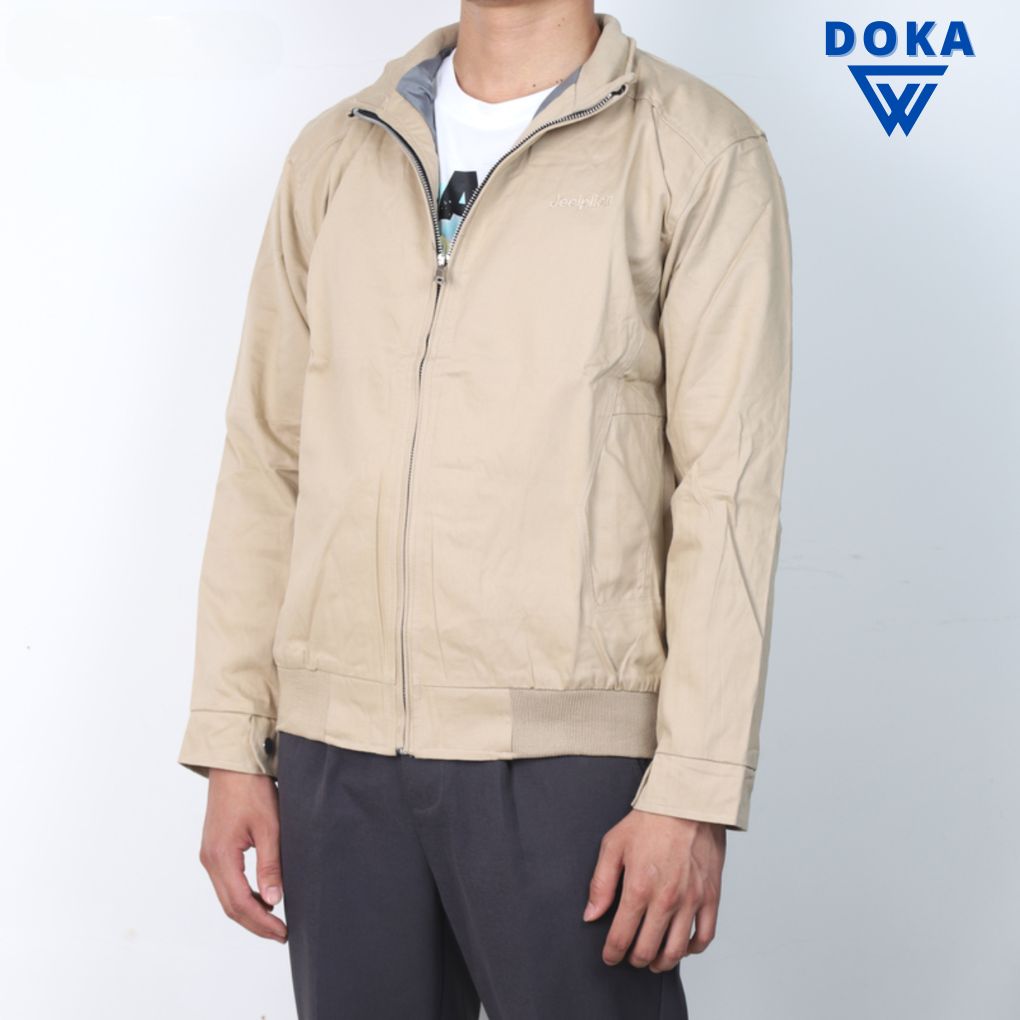 Hình ảnh Áo khoác kaki nam cổ đứng chống nắng chống gió lạnh cao cấp phong cách thời trang Doka PSK14