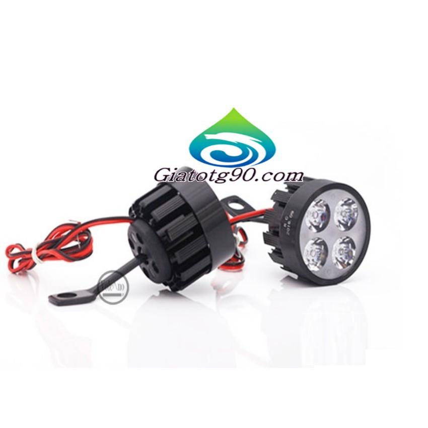 ️️ Đèn Led trợ sáng xe máy gắn chân gương Loại 6 Led 6401 Tặng 1 đèn led gắn van xe M 309.