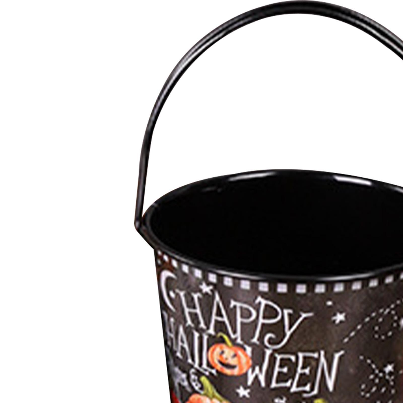 Halloween Pumpkin Buckets, Trick or Treat Bucket Organizer, Harvest Fall Decor Candy Pail, Candy Holder for Gift Box, Photo Prop, Decor Halloween