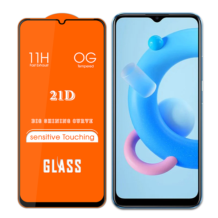 Kính Cường Lực 21D Cho Realme C25 C21 8 8 Pro C11 C17 C3 C3i C20 C2 Q2 Pro X7 Pro Full Màn Full Keo SIÊU BỀN, SIÊU CỨNG, ÔM SÁT MÁY- Hàng Chính Hãng