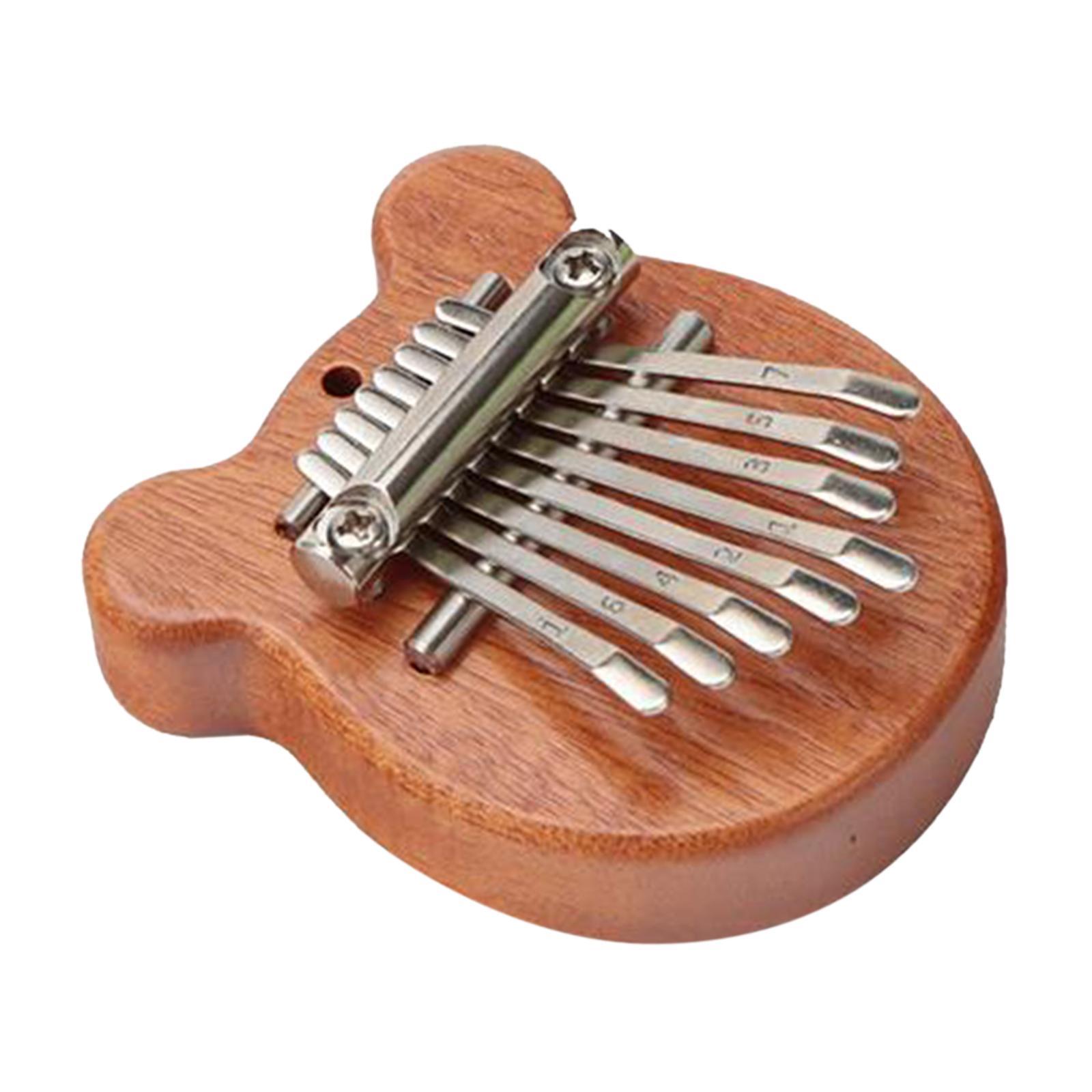 Wooden Montessori Busy Board Thumb Piano Souvenir Practical Skill DIY Material Development Toys for Kindergarten Preschool Home Boys Girls