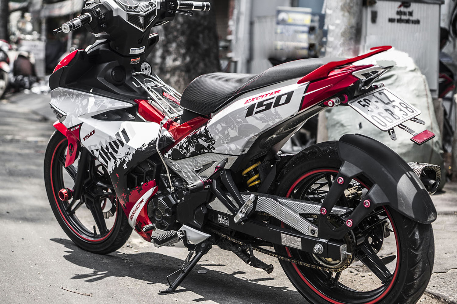 Tem trùm Exciter 150 Skull