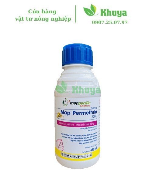 Thuốc trừ sâu Ma.p Permethrin 50EC 480ml Sâu - Côn trùng