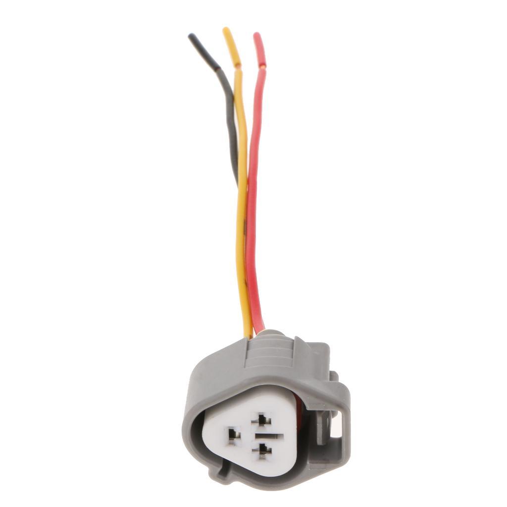 Car Female Headlight Wire Socket Connector Plug 3 Way Headlight Lamp Adapter