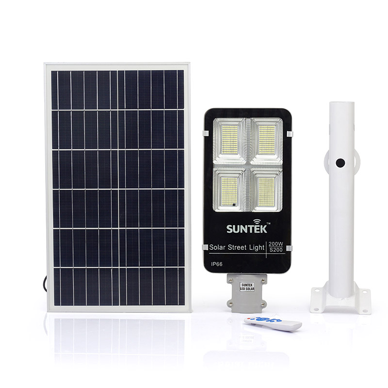 Đèn đường năng lượng mặt trời SUNTEK LED SOLAR S200W - Hàng chính hãng