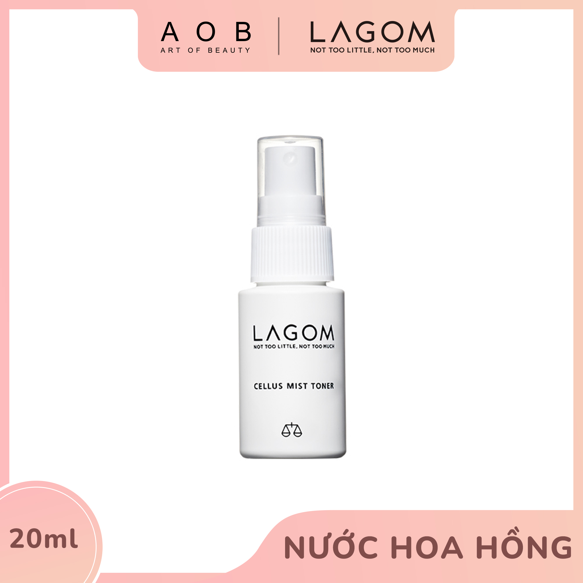 Nước Hoa Hồng LAGOM CELLUS MIST TONER (20ml) - Date: 08/02/2022