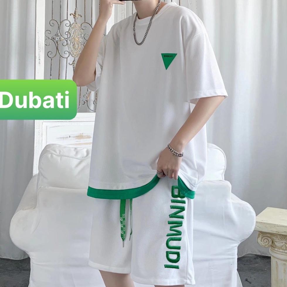 Đồ bộ phom form rộng chất tổ ong thêu nổi BINMUDI chất vải mềm mịn thoáng mát - Dubati fashion